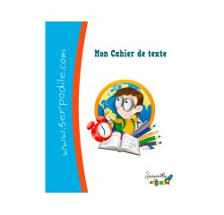 Cahier de texte hamelin serpodile pour enfants        dyspraxiques dyslexiques      dysgraphiques 17x22 cm 100