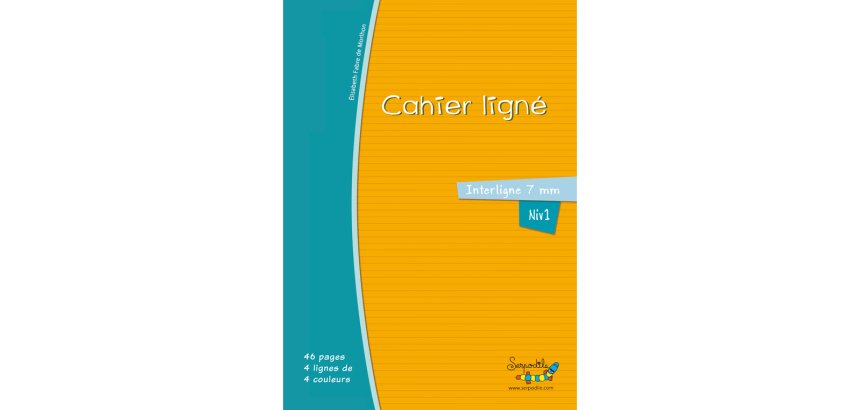 Cahier Oxford Serpodile Agrafe 170X220 48P Ligne 7Mm Niveau1 Orange