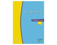 Cahier Oxford Serpodile Agrafe 210X297 48P Ligne 3Mm Niveau3 Bleu Ciel