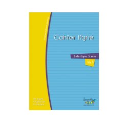 Cahier Oxford serpodile agrafe 210x297 48p ligne 3mm niveau3 bleu ciel