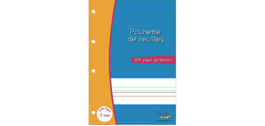 Etui De Feulles Simples Oxford Serpodile Perforees 210X297 100P Ligne 5mm