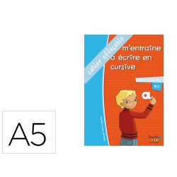 Cahier entrainement hamelin serpopdile je m entraine a    ecrire en cursive a5 55 pages avec stylo