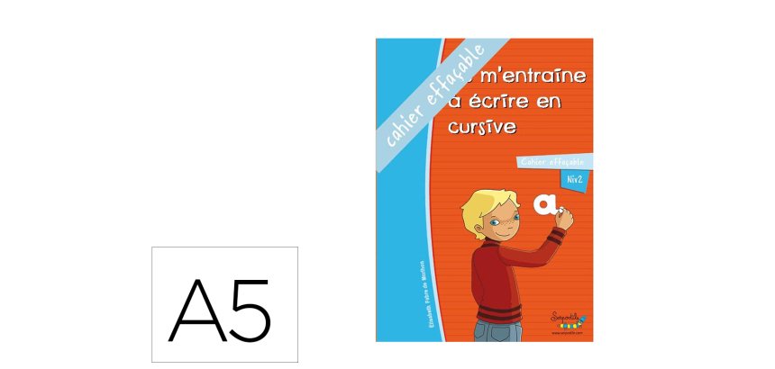 Cahier entrainement hamelin serpopdile je m entraine a    ecrire en cursive a5 55 pages avec stylo