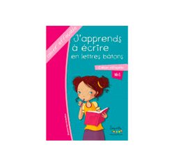 Cahier apprentissage hamelin serpodile j apprends a ecrire en majuscule baton 44 pages   avec stylo