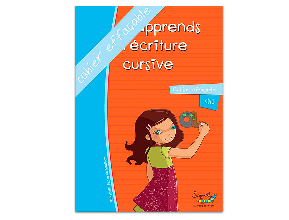 Cahier apprentissage hamelin serpodile j apprends l ecriture cursive a5 ...