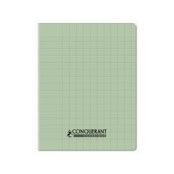 Cahier conquerant poplypropylene papier velin   extra pastel 17x22 cm 96      pages piqure 90g seyes vert