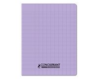 Cahier conquerant poplypropylene papier velin   extra pastel 17x22 cm 96      pages piqure 90g seyes lila