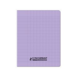 Cahier conquerant poplypropylene papier velin   extra pastel 17x22 cm 96      pages piqure 90g seyes lila