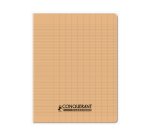 Cahier conquerant poplypropylene papier velin   extra pastel 17x22 cm 96      pages piqure 90g abricot