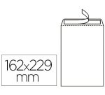 Pochette gpv économique adhésive vélin blanc 90g c5 162x229mm sachet 25 unités