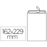 Pochette gpv économique adhésive vélin blanc 90g c5 162x229mm sachet 25 unités