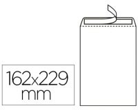 Pochette gpv économique adhésive vélin blanc 90g c5 162x229mm sachet 25 unités