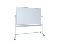 Tableau blanc mobile reversible dahle double face  laque feutre effacable a sec  pivotement 360 degres 4