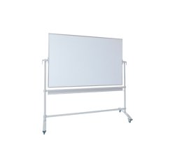 Tableau blanc mobile reversible dahle double face  laque feutre effacable a sec  pivotement 360 degres 4
