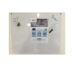 Tableau memento trio wonday 3 formes tableau noir blanc     effacable a sec et aimant 48  x 58 cm