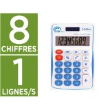 Calculatrice de poche easy lb office 8 chiffres solaire ou  pile coloris assortis