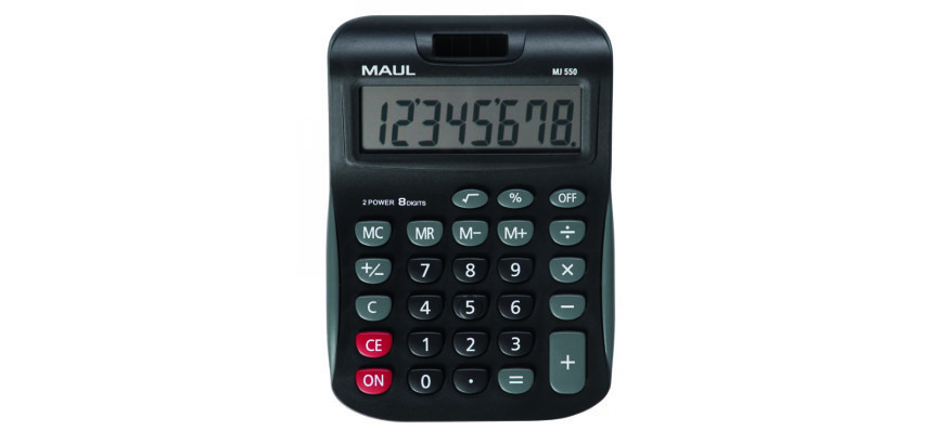 Calculatrice de bureau maul mj550 8 chiffres coloris noir
