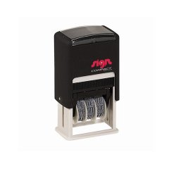 Dateur automatique m 1110 sign encre noir et rouge      caractere 3.5 mm x 20 mm avec cassette reglage de la date