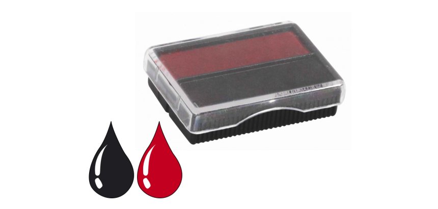 Cassette sign encre noire et rouge pour dateur automatique m1110