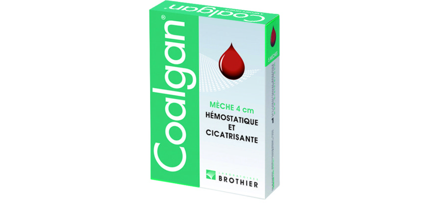 Meches hemostatiques steriles coalgan boite de 5 unites