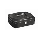 Caisse a monnaie wonday en metal avec casier amovible    serrure a cylindre coloris    noire