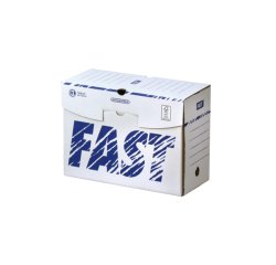 10 boite d'archivage Fast d15 manuel blanc/bleu