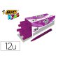 Feutre bic kids visacolor xl encre lavable pointe large    bloquee coloris violet