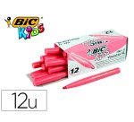 Feutre bic kids visacolor xl encre lavable pointe large    bloquee coloris rose