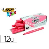 Feutre bic kids visacolor xl encre lavable pointe large    bloquee coloris rose
