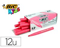 Feutre bic kids visacolor xl encre lavable pointe large    bloquee coloris rose
