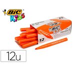 Feutre bic kids visacolor xl encre lavable pointe large    bloquee coloris orange