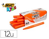 Feutre bic kids visacolor xl encre lavable pointe large    bloquee coloris orange