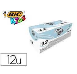 Feutre bic kids visacolor xl encre lavable pointe large    bloquee coloris bleu clair