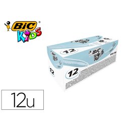 Feutre bic kids visacolor xl encre lavable pointe large    bloquee coloris bleu clair