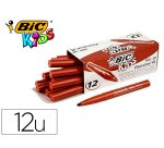 Feutre bic kids visacolor xl encre lavable pointe large    bloquee coloris brun