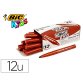Feutre bic kids visacolor xl encre lavable pointe large    bloquee coloris brun