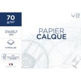 Papier calque 1er prix 21x29,7cm 70g pochette 12     feuilles
