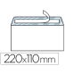 Enveloppe gpv économique vélin blanc 75g dl 110x220mm adhésive paquet 50 unités