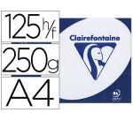 Papier clairefontaine clairalfa extra blanc a4 250g/m2 blancheur 170 opacité 93 rigidité 135 toucher satiné 125 feuilles