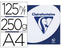Papier clairefontaine clairalfa extra blanc a4 250g/m2 blancheur 170 opacité 93 rigidité 135 toucher satiné 125 feuilles