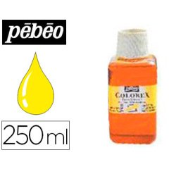 Encre pébéo colorex forte concentration vivacité couleur jaune primaire flacon 250ml