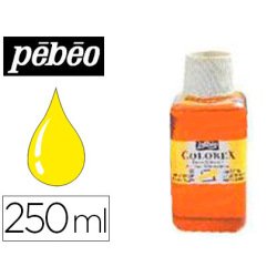 Encre pébéo colorex forte concentration vivacité couleur jaune primaire flacon 250ml