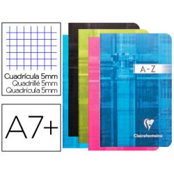 Répertoire clairefontaine piqûre papier vélin velouté couverture pelliculée lavable 90x140mm 96 pages 90g 5x5mm