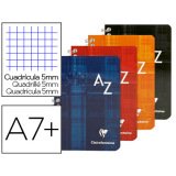 Répertoire reliure intégrale 7,5x12cm 100 pages petits carreaux - Assortis