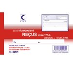 Manifold 'Reçus avec TVA', 105 x 180 mm, dupli