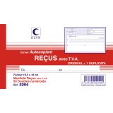 Manifold 'Reçus avec TVA', 105 x 180 mm, dupli