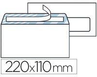 Enveloppe économique dl 110x220mm 80g adhésive fenêtre 45x100mm coloris blanc boîte 500 unités