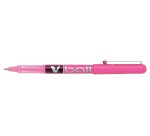 Roller pilot v-ball 5 pointe metal 0,3mm encre liquide     coloris rose