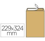 Pochette kraft gpv autocollante économique c4 229x324mm 90g fenêtre 50x100mm boîte 250 unités