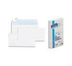 Bloc enveloppe précasée gpv détachable adhésive vélin blanc 90g dl 110x220mm fond gris bloc 50 unités